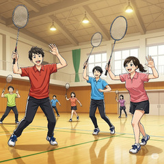 let'sバドミントン🏸