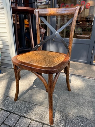 B7051【クラッシュゲート】ノットアンティークス クロスバック チェア