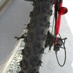 E378★14800円★整備済み 中古子供自転車 ブリヂストン　クロスファイヤー【24インチ　赤 】の画像