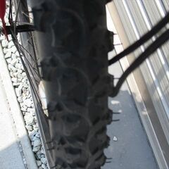 E378★14800円★整備済み 中古子供自転車 ブリヂストン　クロスファイヤー【24インチ　赤 】の画像