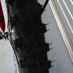 E385★17800円★整備済み 中古子供自転車 ブリヂストン　クロスファイヤー【24インチ　赤 】の画像