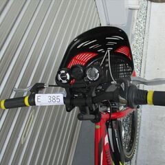 E385★17800円★整備済み 中古子供自転車 ブリヂストン　クロスファイヤー【24インチ　赤 】の画像