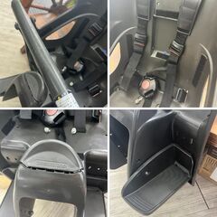 ビッケ　bikke　リヤチャイルドシート　自転車チャイルドシート　後ろ乗せ　電動自転車　ダークグレーの画像