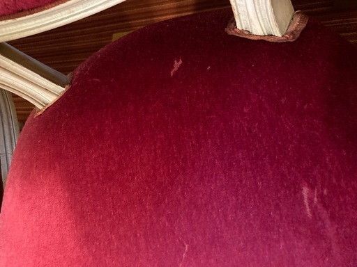 アンティークチェア2脚(赤) 注文 昭和レトロ アンティーク調チェア