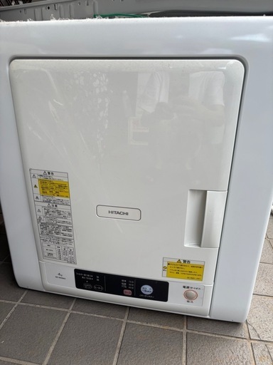 日立衣類乾燥機4kg DE-N40WX (くろら) 南巽の生活家電《乾燥機