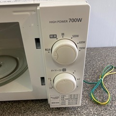 アイリスオーヤマ 電子レンジ 17L ターンテーブル 単機能 700W 出力6段階 西日本/60Hzホワイト IMG-T177-6-W 2020年製の画像