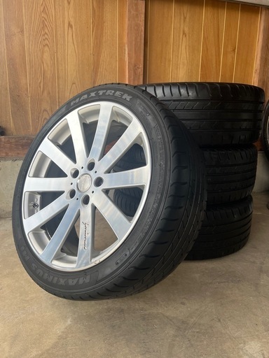 中古夏用タイヤホイール付き245/40R19 98W 履き替え無料