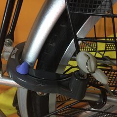 《レンタサイクル店使用　自転車整備士整備済み！》NO184　中古車　26インチ　シティサイクル 　シルバーの画像