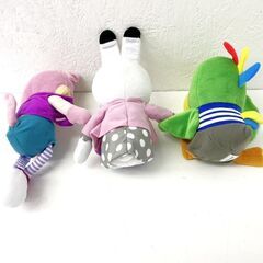 【中古品】トリッピー・ニャッキー・みみりんのセットぬいぐるみ（しまじろうキャラクター）　No.272の画像