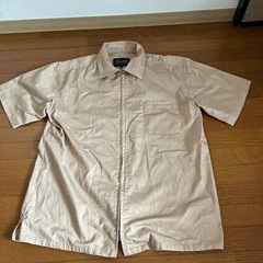 メンズジップタイプシャツＬ