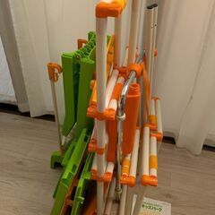 折り畳み式ジャングルジム＆ブランコ＆滑り台＆鉄棒　子供用遊具 2才〜5才の画像