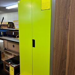 【ジャングルジャングル深井店】★ワードロープ 黄緑 書類収納 収納家具 家具 オフィス 堺市 の画像
