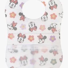 ディズニービブスター 使い捨てエプロン ミニーマウス 食事 離乳食 外食 お出かけ コストコの画像