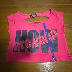 イエローとホワイトのストライプタンクトップの画像