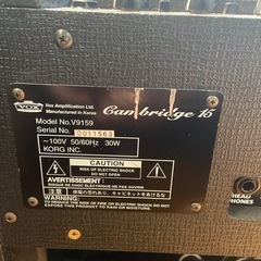 最終値下🉐プリチューブアンプ　VOX Cambridge15の画像