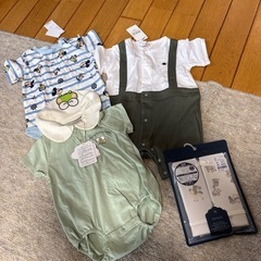 新品　ベビー　半袖ロンパース　肌着　まとめ売り　50 60 70 80の画像