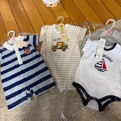 新品　ベビー　半袖ロンパース　肌着　まとめ売り　50 60 70 80の画像