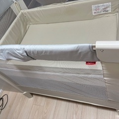 Aprica(アップリカ) ベビーベッド ココネルエアー AB 0か月から2歳頃まで ミニ コンパクト 折りたたみ ベビーサークル (ホワイトグレー) の画像
