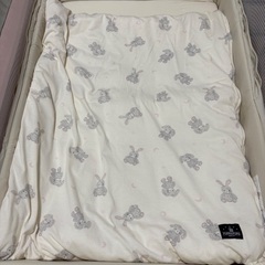Aprica(アップリカ) ベビーベッド ココネルエアー AB 0か月から2歳頃まで ミニ コンパクト 折りたたみ ベビーサークル (ホワイトグレー) の画像