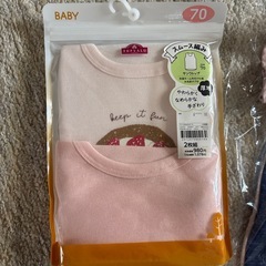 新品　ベビー　肌着　タンクトップ　ロンパース　女の子　70 80 3枚の画像
