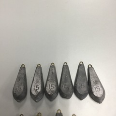 釣り　六角おもり　六角　オモリ　18個セットの画像