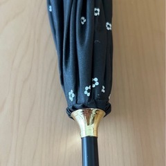 日傘　黒　小花柄の画像