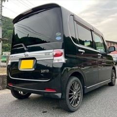 低走行8万キロ台☆月々9千円〜分割可❗️車検2年付き！【名義変更代込み】広い車内！大人気‼️ダイハツ タントカスタム☆HDDナビ付き☆走行中DVD見れます♪ETC付き☆社外アルミ☆電動スライドドア☆ドライブレコーダー☆そのまま乗って帰れます！の画像