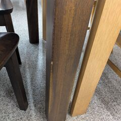 《月末限定！》ジモティー見た！で10%OFF【4人掛けダイニングセット】飛騨家具 飛騨清見工房 ダイニングテーブルセット 幅150cm : ブラウンの画像