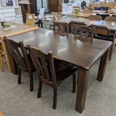 ジモティー見た！で5%OFF【4人掛けダイニングセット】飛騨家具...