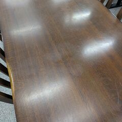 《月末限定！》ジモティー見た！で10%OFF【4人掛けダイニングセット】飛騨家具 飛騨清見工房 ダイニングテーブルセット 幅150cm : ブラウンの画像