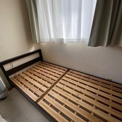 シングルベッド　マットレス付の画像