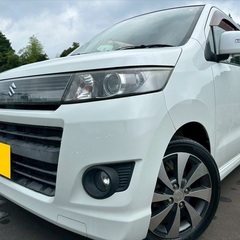 特別仕様車☆走行10万キロ☆月々8千円〜分割払い可‼️ 車検2年付き！【名義変更代込み】☆スズキ ワゴンR スティングレー☆HDDナビ付き☆走行中DVD見れます☆プッシュスタート☆ドライブレコーダー付きのフル装備☆純正アルミ☆事故修復歴無し☆そのまま乗って帰れます！の画像