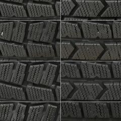 ≪zyt2334ジ限≫ スタッドレスタイヤ付きアルミホイール 4本セット 現状品  DUNLOP WINTER MAXX WM02 215/60R17 96Q 2020年48週 冬タイヤ V-EMOTION 17インチ 7J 5穴 PCD100 70711-04の画像