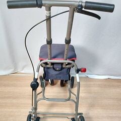 【B125】マキライフテック　シルバーカー　手押し車　折り畳み　80㎏までの画像