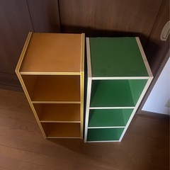 レトロ　カラーボックス 棚　収納  の画像