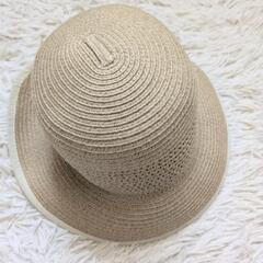 美品　オンワード樫山　麦わら帽子　リボン　頭囲52cm　女の子　女性用　小さめの画像