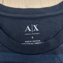 Armani Exchange ストライプ Tシャツ Sの画像