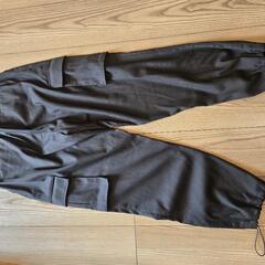 Wide String Cargo Slacks Pants - Charcoalの画像