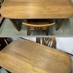 TOA トーア ダイニングテーブル チェア2脚セット 2人掛 幅135cm×奥行84cm×高さ69cmの画像