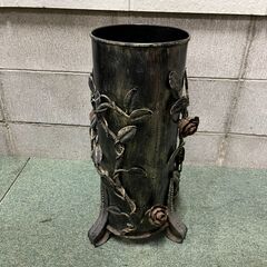 傘立て 金属製 円柱 おしゃれ インテリア アンティーク風 幅30cm×奥行30cm×高さ55cmの画像