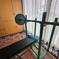 NEヘルメスベンチ　日本ボディビル指導協会　中古ベンチプレスの画像