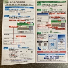 ANA株主優待券3枚の画像