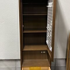 起立木工 木製 ドレッサー 収納付 椅子付 天然木（ナラ材） 大型 全国家具工業連合会 幅46cm×奥行54cm×高さ225cm の画像