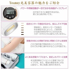 【商談中②】レーザー脱毛器 IPL光脱毛器 フラッシュ式 冷却機能 50万発 連続照射 の画像