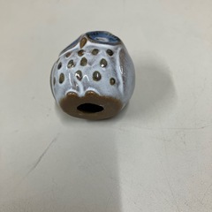 ☆値下げ☆H2507-463 陶器製フクロウ置物 中古の画像