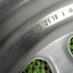 ★ S408 スズキ SUZUKI 純正スチールホイール 15インチ 15×4.5J ＋45 4穴 PCD100 4本 ハスラー 等 直接引取可 石狩市の画像