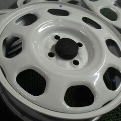 ★ S408 スズキ SUZUKI 純正スチールホイール 15インチ 15×4.5J ＋45 4穴 PCD100 4本 ハスラー 等 直接引取可 石狩市の画像