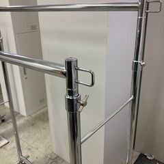 中古　美品　業務用　ダブル　ハンガーラック　パイプハンガー　業務用ハンガー　上下伸縮　W900　頑丈　愛知県 一宮市 名古屋 稲沢 江南 岩倉 岐阜 羽島 各務ヶ原 三重 愛知 グッドプライス一宮の画像