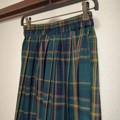 新品　チェックプリーツスカートの画像