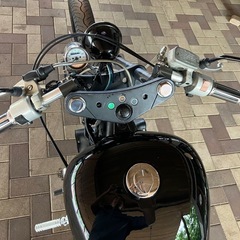 予備車検付き！HONDA STEED400 カスタム　チョッパー　セパハン　キャブレターOH エンジン良好　　ファンネル仕様　社外マフラーの画像